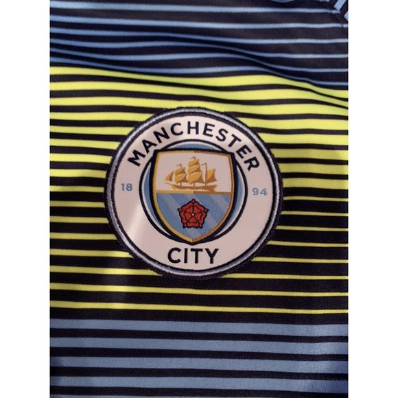 Nike Blue and Yellow Striped Men's Jersey - Picture 6 of 7